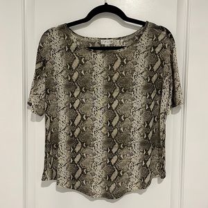 Snake Skin Mesh Shirt size S. Have never worn before.